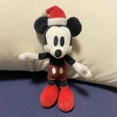 ミッキー クリスマス ぬいぐるみバッジ