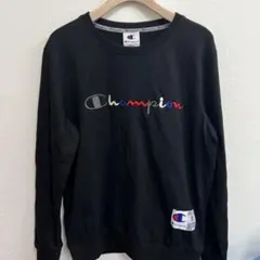 Champion ブラック トレーナー S