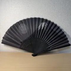 黒　富士山　扇子　ふじさん