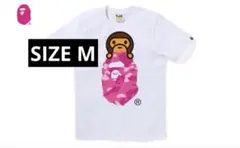ABC LISA CAMO LISA ON APE HEAD TEE ピンク/白 | Mercari