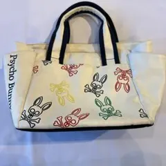 Psycho Bunny スカルウサギデザイン トートバッグ
