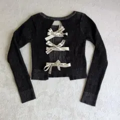 【美品】EVRIS バックリボンニット トップス