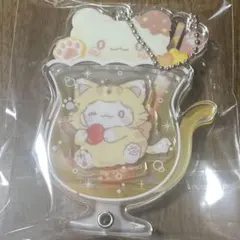 サンリオ カスタムアクリルチャーム ネコソーダ はなまるおばけ