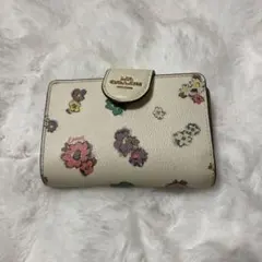 COACH 花柄 二つ折り財布