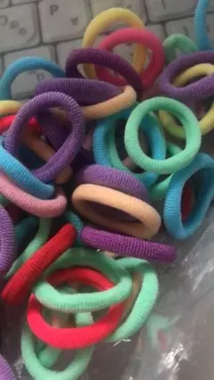 カラフル ヘアゴム セット50枚