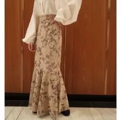 Acka￤lace mermaid skirt￤beige￤size2