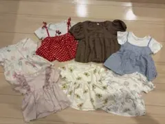 80サイズ 女の子 半袖tシャツセット