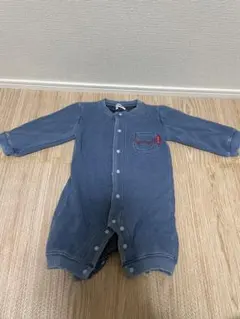 EDWIN ブルー ロンパース ポケット付き