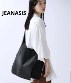 JEANASIS ブラック ショルダーバッグ 使用感ありのサムネイル