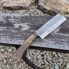 アウトドアナイフ キャンプ ナタ 両刃 全長24cm刃14cm ☆送料無料 