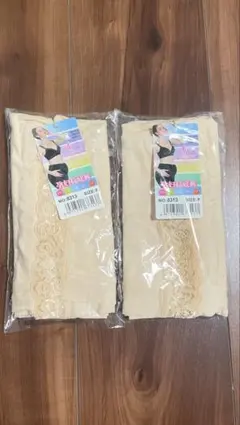 マタニティショーツ 《フリーサイズ》2枚セット ベージュ レース