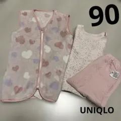 m*e様 UNIQLO パジャマ　セット　90