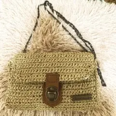 ショルダーバッグ手編み