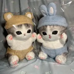 レア‼︎ラスト1【モフサンドmofusand】にゃんぱんつ！ BIGぬいぐるみ2種