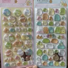 すみっコぐらし ボンボンドロップシール 2シートセット