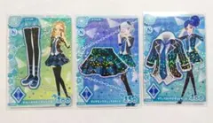 霧矢あおい アイカツカード アンコール ブラックストライプコーデ