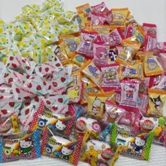 アミューズメントお菓子　100個　サンリオ飴　いちごみるく　れもん　マシュマロ