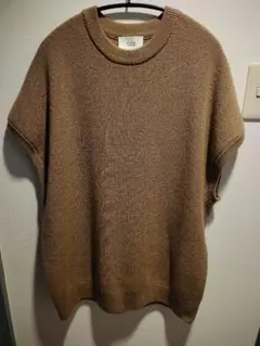 【古着】CLANE HOMME ブラウン ニット オーバーサイズのサムネイル