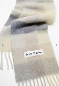 Acne Studios モヘアチェックスカーフ マフラー