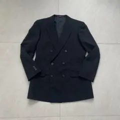 DURBAN ダブルブレストジャケット ブレザー ウール100 ブラック 3B