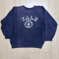 50s スウェット USNAVY 茄子紺 濃ステンシル ネイビー ツートーン 