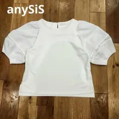 美品✨エニィスィス　anySiS ホワイト 半袖 トップス　M