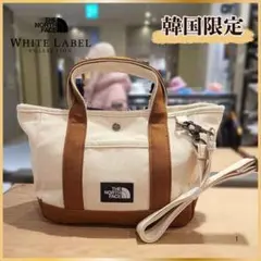 韓国限定✨ノースフェイス ALL-DAY TOTE S ホワイト/キャメルのサムネイル