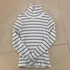 GLOBAL WORK ストライプ タートルネック XXL