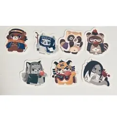 Bセットどうぶつフォーゼ フレークシール ゴールデンカムイ　ヴァシリ　海賊　土方