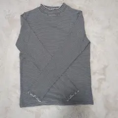 studio CLIP ボーダー長袖リブカットソー Mサイズ