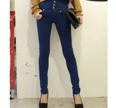 スキニーデニム ハイウエスト