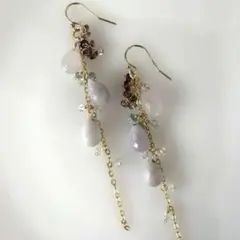 イロハにほへと様専用◇一点物✧マルチカラースピネルピアス✧14kgf