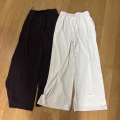 ユニクロクレープジャージーストレートパンツ2本セット