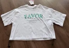 新品タグ付き スパンコール ロゴTシャツ