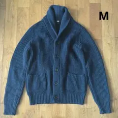 UNIQLO ニット　ネイビー カーディガン Mサイズ　アウター