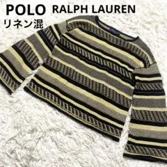 美品☆RALPH LAUREN☆ヘンリーネック カットソー 幾何学模様 S - メルカリ