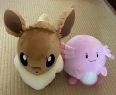 포켓몬 봉제 인형 이브이 럭키 세트