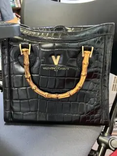 VALENTINO CHRISTY ブラックハンドバッグ