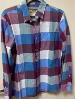 ホリスター Hollister ストレッチ チェックシャツ S