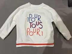 JACADI グラフィックプリント トレーナー　裏起毛　96cm