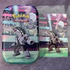 【海外限定!!】ガラルタチフサグマ ミニ缶&アートカード ポケモンダメカンケース