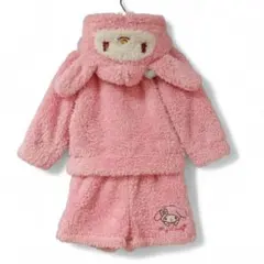 大人気 マイメロディ もこもこパジャマ セットアップ 上下 95 マイメロ