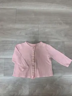 ピンク 長袖カーディガン