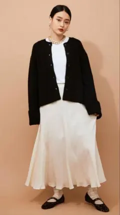 アダムエロペ カーディガン黒