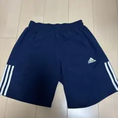 adidas 3本ライン　ネイビー　ハーフパンツ　短パン　M