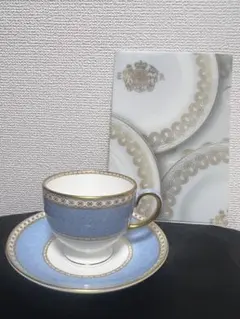 ウェッジウッド ユーランダー パウダーペールブルーカップ＆ソーサーと 