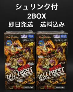 ヒ*チ様 デュエルマスターズ 悪感謝祭、カリスマBEST　2BOX シュリンク付 新品】 デュエルマスターズ 悪感謝祭 カリスマBEST 2BOX【シュリンク