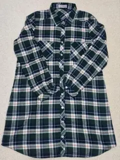 【Sorridere】レディース チェック柄 長袖ロールアップシャツ