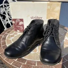 strober ブラックレザー ブーツ boots 22.5cmのサムネイル