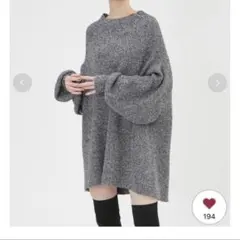 【FRAY I.D】フレイアイディー ルーズニットプルオーバーミニワンピース